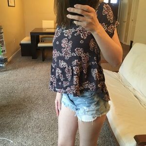 Lush floral flowy top